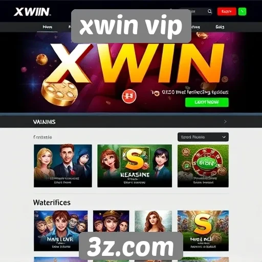 Análise da interface do usuário do site xwin vip